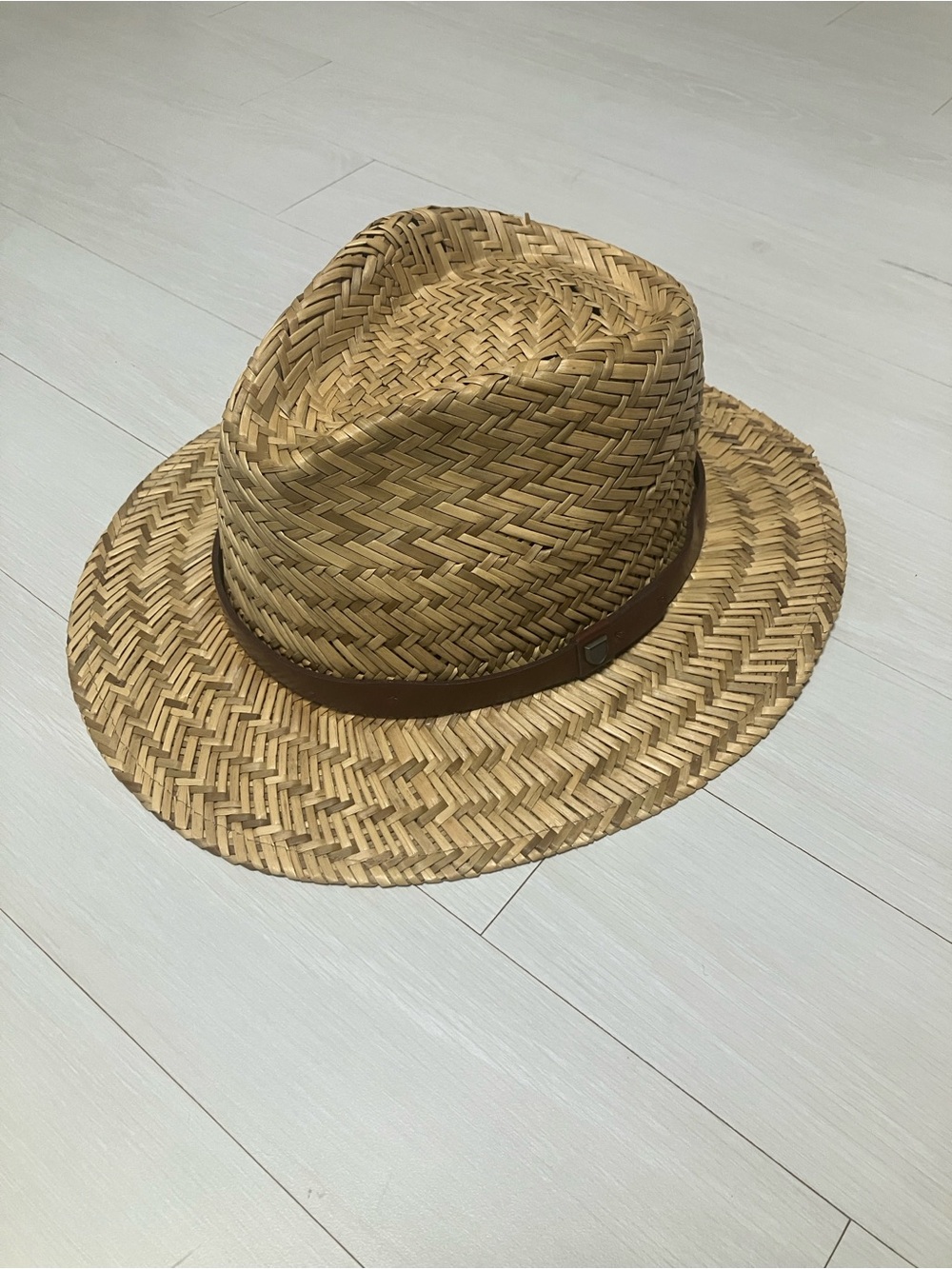 Brixton messer straw fedora hat medium